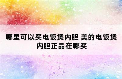 哪里可以买电饭煲内胆 美的电饭煲内胆正品在哪买